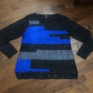 Alfani Sparkling Sweater Petite Medium